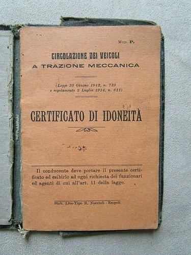 Certificato idonieta - di, idonieta'