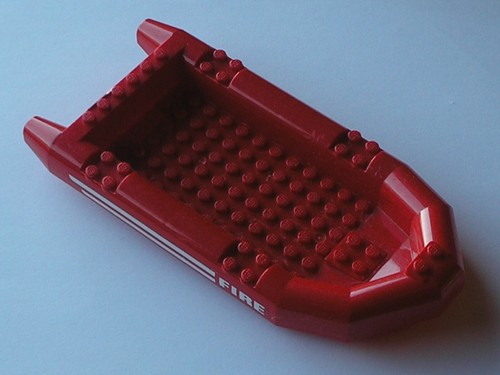 Bateau lego red - red, rubber
