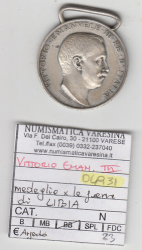 Medaglia argento vittorio - argento,