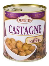 CASTAGNE SCIROPPATE DEMETRA 4/4 980 GR 01459 FRUTTA SCIROPPATA 4877