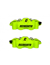 ACCOSSATO COPPIA PINZE FRENO RADIALI FORGIATE MONOBLOCCO 108mm GIALLO FLUO