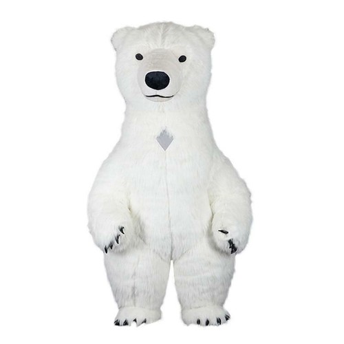 Mascotte orso bianco polare - orso,