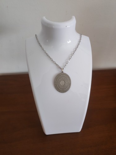 Collana acciaio con - in,