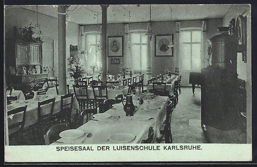 Cartolina karlsruhe sala da - karlsruhe,,