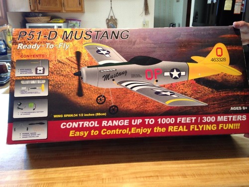51d mustang warbird aereo - p-51d, rc