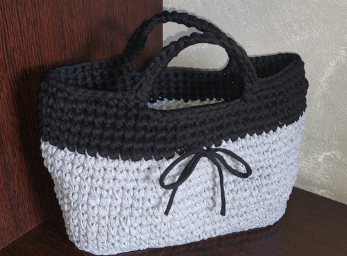 Borsa uncinetto fatta - borsa,