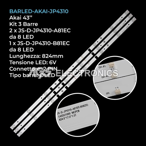Kit barre strip led akai - 3,