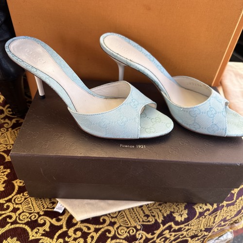 Scatola tessuto monogramma blu