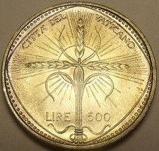 Vaticano 500 Lire 1968 Gemma