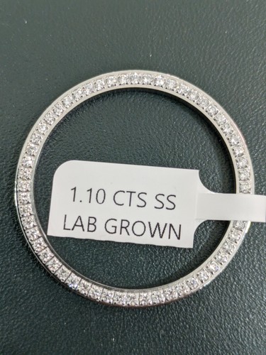 Lab grown mens steel diamond - grown,
