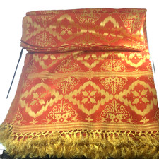 Copriletto vintage frange oro - vintage,