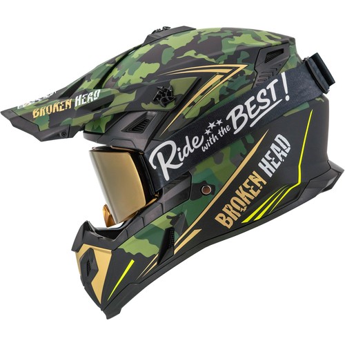 Casco crosshelm testa - testa, rotta