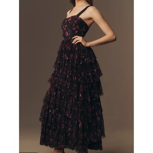 Hutch tiered tulle maxi dress - tiered,