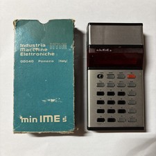 Calcolatrice Ime Ime 5 Rarissima Funzionante Vintage Anni 70 Massimo Rinaldi #39