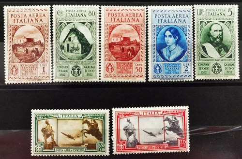 Italy 1932 airmail stamps fine - italy,