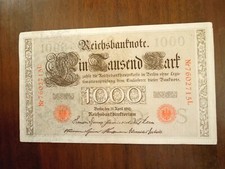 German Banknote 1000 Marks