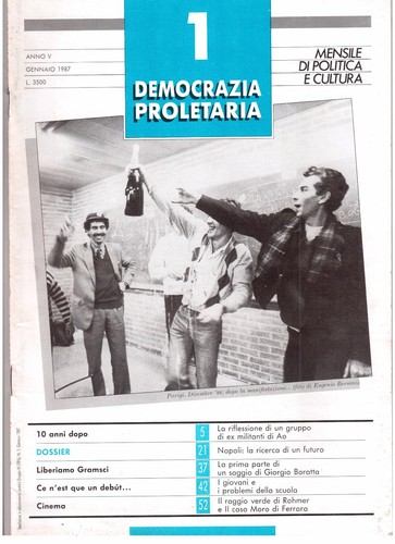 Democrazia proletaria mensile - democrazia,