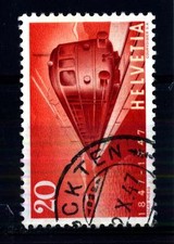 SWITZERLAND - SVIZZERA - 1947 - Centenario delle Ferrovie svizzere