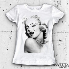 T-shirt MAGLIETTA Donna MARILYN MONROE fashion moda Idea regalo simpatica 