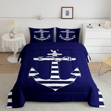Navy Blue Nautical Anchor