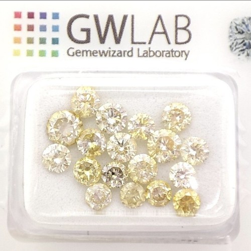 Diamanti naturali gialli - 18,