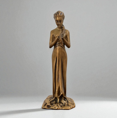 Scultura bronzo dorato - scultura,