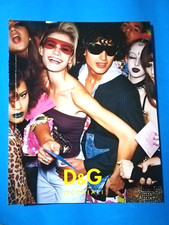 RITAGLIO DI GIORNALE PUBBLICITA' OCCHIALI D&G DOLCE GABBANA DA COLLEZIONE- (141)