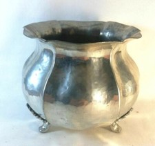 BELLISSIMO CENTRO TAVOLA PORTA CARAMELLE o GIOIE in PELTRO Lucido 2° META' '900