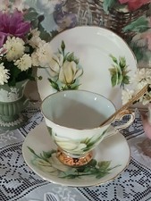 Piatto da dessert vintage Royal Albert famoso in tutto il mondo Rose Virgos tazza piattino