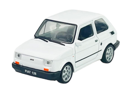 Welly fiat 126p bianco - welly, 1:43