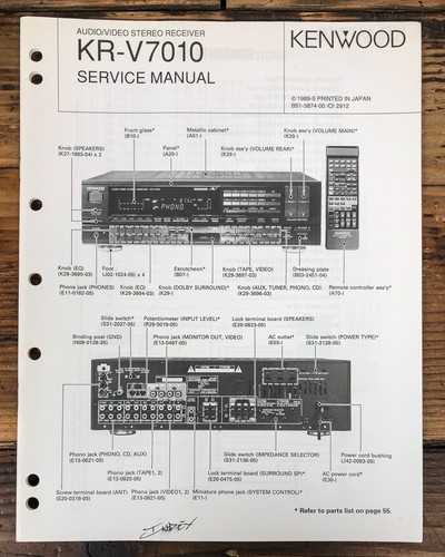Kenwood v7010 ricevitore - kenwood, kr-v7010
