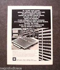 O999 - Advertising Pubblicità -1971- MAGAZZINO RICAMBI GENERAL MOTORS