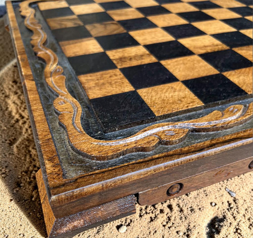 Scacchiera vintage 100 legno - vintage, 100%