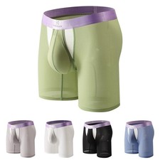 Boxer uomo seta ghiaccio gamba