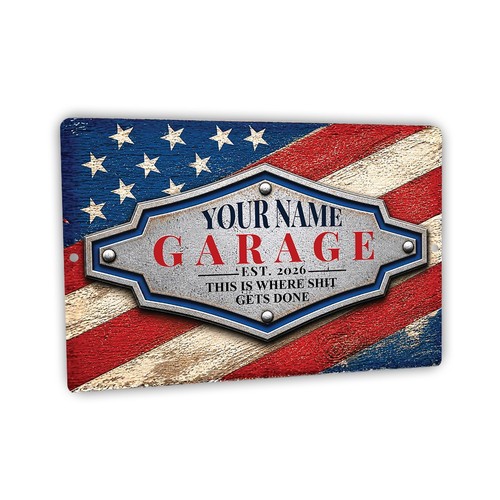 Insegna personalizzata garage - insegna,