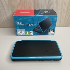 NEW NINTENDO 2DS XL Console Portatile Nera e Blu con Pennino + Scatola - OTTIMA