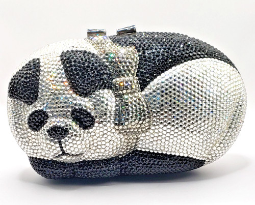 Borsa pochette vintage strass