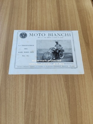 1924 moto bianchi raid nord - moto,