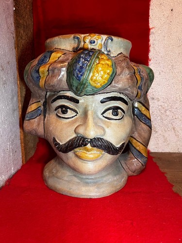 Testa moro ceramica - di,
