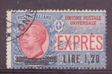 1921  Espresso E5 Lire 1,20 su