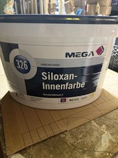 MEGA Colore Interno Silossano 326 Bianco 12,5L Classe di Abrasione Bagnato 2 Luce Striscia (5,99/L)