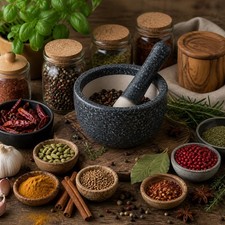 Mortaio con pestello antracite
