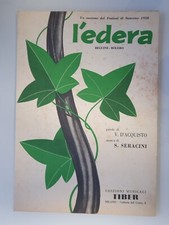 SPARTITO MUSICALE L'EDERA FESTIVAL di SANREMO 1958 BOLERO - ED.MUSICALI TIBER