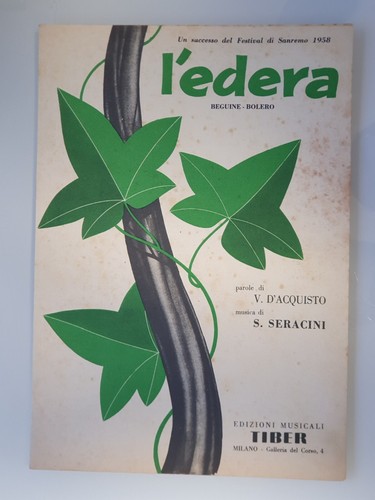 Spartito musicale edera - musicale, l'edera