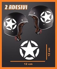 COPPIA ADESIVO STELLA MILITARE STICKERS CASCO MOTO AUTO ADESIVI MILITARI 