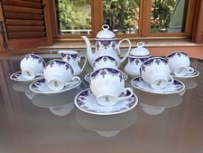 Servizio da Tè Vintage Bavaria Schumann Arzberg Porcellana — Set 6 Persone