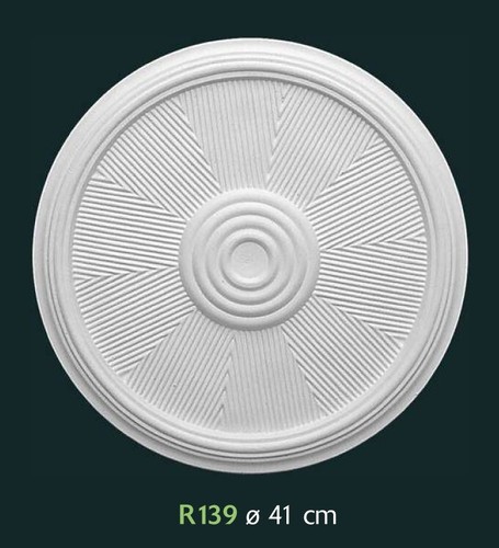 Rosone gesso bianco per - in,