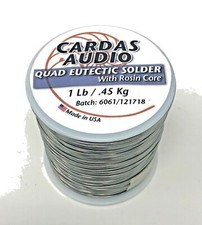 Cardas Audio Quad Eutectic Silver Salder 1 libbra rotolo di filo - Rosin Flux 