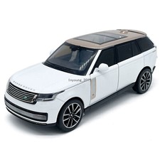 Modellino auto 1:32 Land Rover Range Rover SV pressofuso giocattolo per uomo bambino bianco