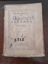 ALGEBRA vol.1 Giuseppe Marcotulli 1961 Casa editrice A & C